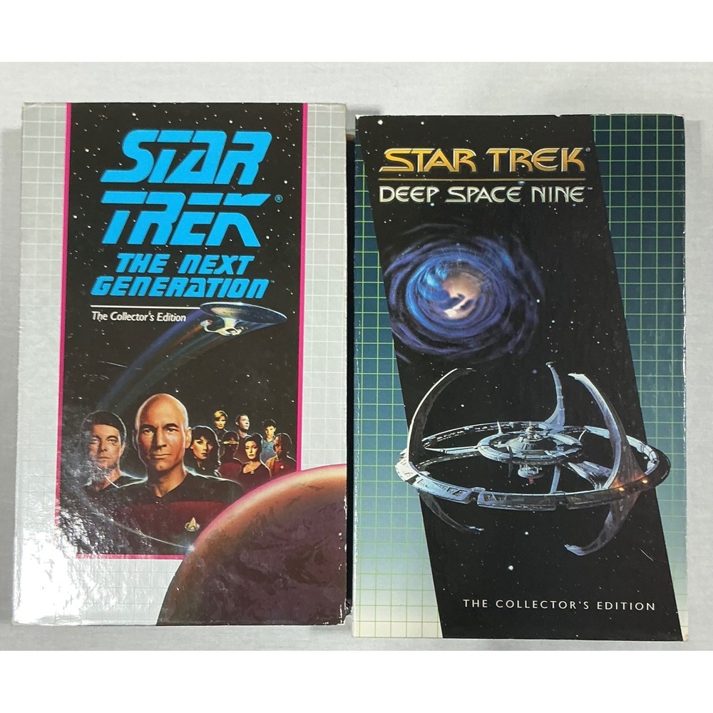 Star Trek VHS Lot TNG The Naked Now DS9 Emissary Collector Edition Sci-Fi Retro